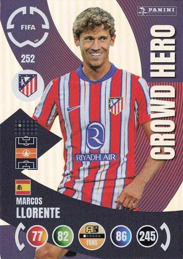 252.  Marcos Llorente (Atlético de Madrid)  -  Crowd Hero (PAXLCWC25)