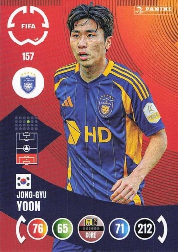 157.  Jong-Gyu Yoon (Ulsan HD FC) (PAXLCWC25)