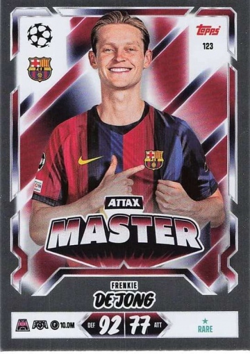 123 Frenkie de Jong (FC Barcelona) - Attax Master  ★ Rare (MACL2627)
