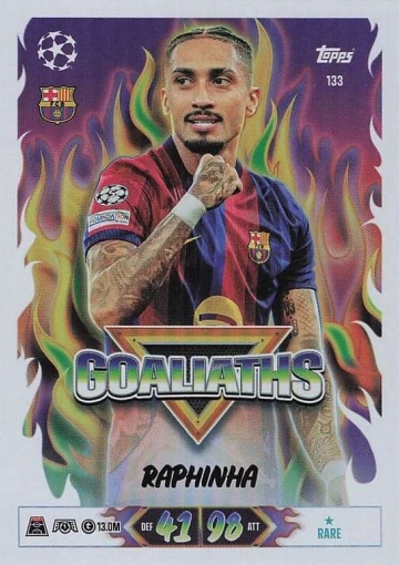 133 Raphinha (FC Barcelona) - Goaliaths  ★ Rare (MACL2627)