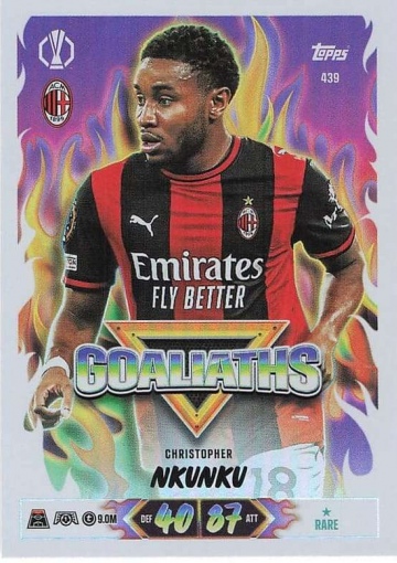 439 Christopher Nkunku (AC Milan) - Goaliaths  ★ Rare (MACL2627)