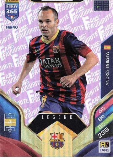 FAN40 (pink) Andrés Iniesta (FC Barcelona) - Legend (PF365AXL26)