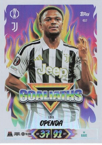 457 Loïs Openda (Juventus) - Goaliaths  ★ Rare (MACL2627)
