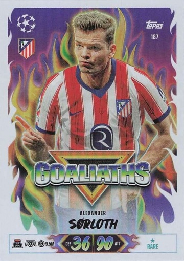 187 Alexander Sørloth (Atlético de Madrid) - Goaliaths  ★ Rare (MACL2627)