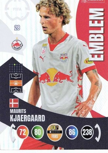 028.  Emblem / Maurits Kjaergaard (FC Red Bull Salzburg) (PAXLCWC25)