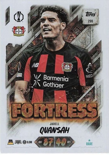 296 Jarell Quansah (Bayer 04 Leverkusen) - Fortress  ★ Rare (MACL2627)