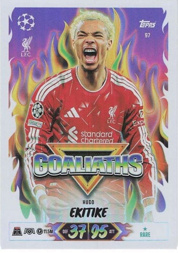 097 Hugo Ekitiké (Liverpool) - Goaliaths  ★ Rare (MACL2627)