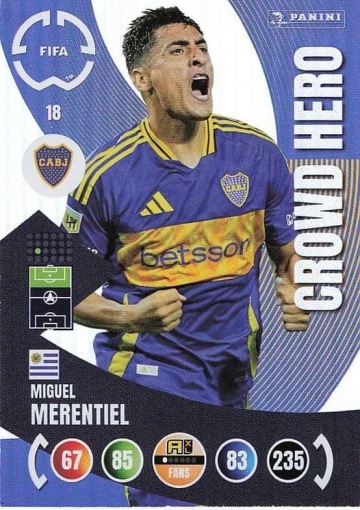 018.  Miguel Merentiel (CA Boca Juniors)  -  Crowd Hero (PAXLCWC25)