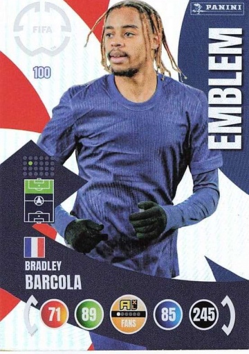 100.  Emblem / Bradley Barcola (Paris Saint-Germain) (PAXLCWC25)