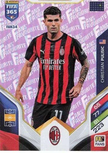 FAN34 (pink) Christian Pulisic (AC Milan) (PF365AXL26)