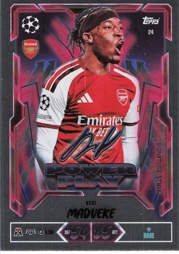 024 Noni Madueke (Arsenal) - Power Play Signature Style  ★ Rare (MACL2627)