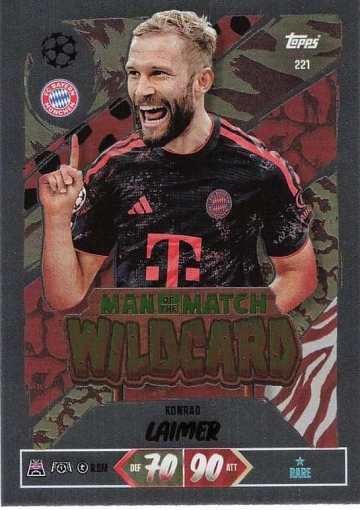 221 Konrad Laimer (FC Bayern München) - Man of the Match Wildcard  ★ Rare (MACL2627)