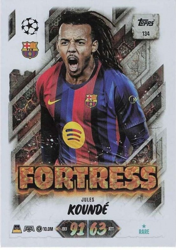 134 Jules Koundé (FC Barcelona) - Fortress  ★ Rare (MACL2627)